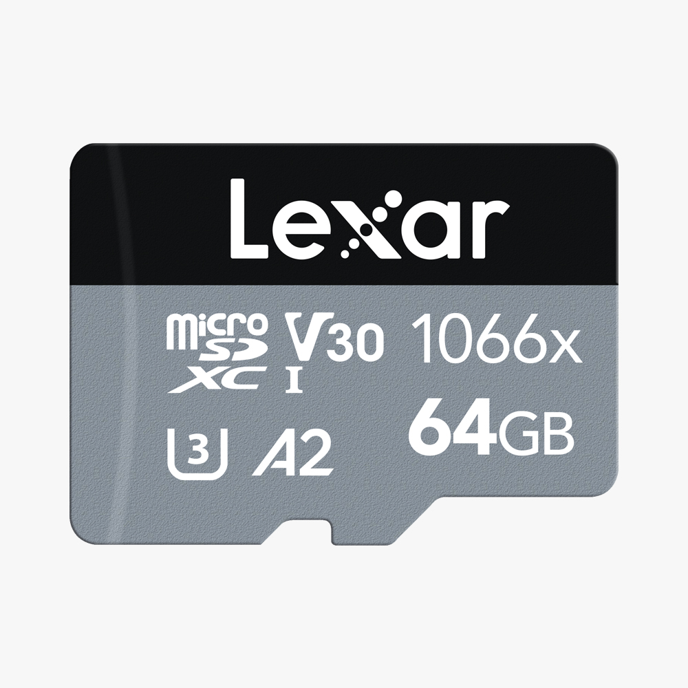 64GB MICRO-SD | Serie SILVER 1066x